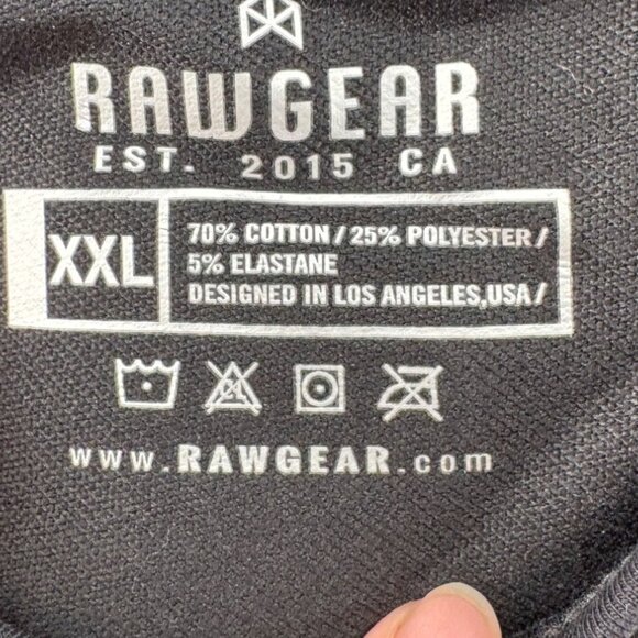 Rawgear Mens Black Tank Top Size XXL  New Model #RG317 - Picture 5 of 5